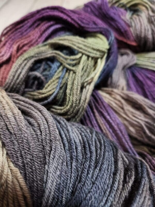 Purple Kale ~ Lotus Hand-Dyed Merino/Silk Luxury Fingering