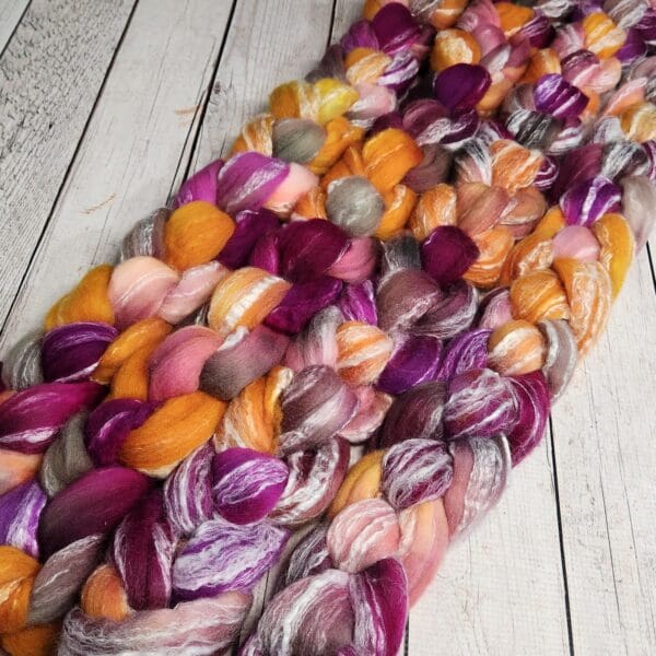 First Fruits ~ 100g Hand-Dyed Luxury Combed Top Fiber - Image 6